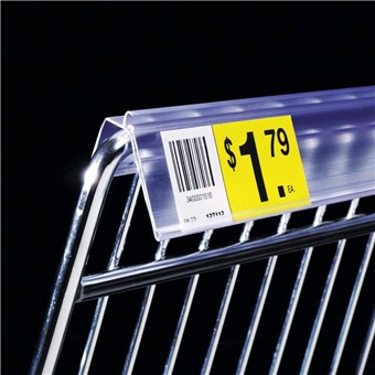 Label Holder Strip for Wire Basket