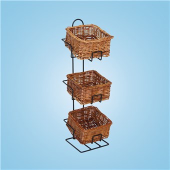 3-Basket Condiment Display