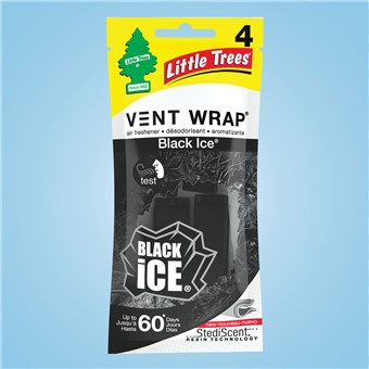 Little Trees Vent Wraps - Black Ice (24 CT)