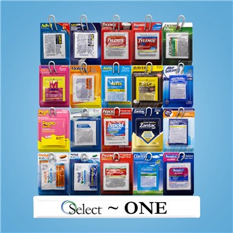 Select-One 20-Prong Display
