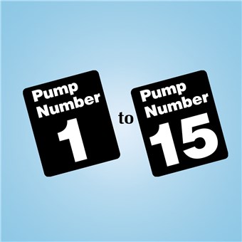 Pump Number Decal