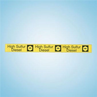 Filler Pipe ID Band - HIGH SULFUR DIESEL