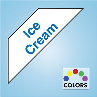 Corner Cooler Decal - ICE CREAM