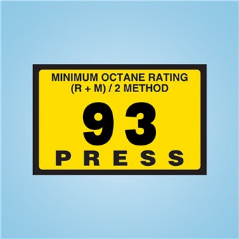 Gilbarco Advantage - Octane Rating Decal