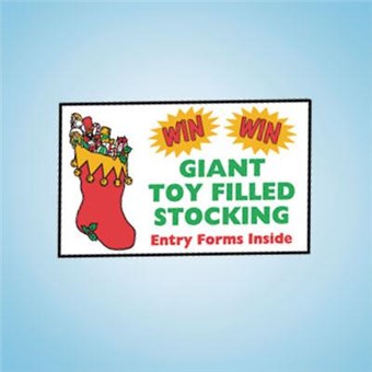 Pump Topper Insert - CHRISTMAS STOCKING