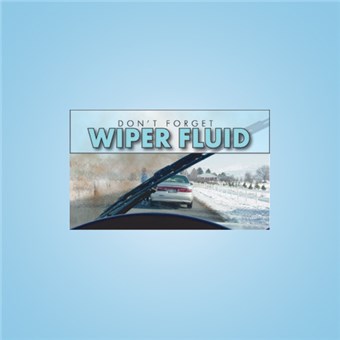 Pump Topper Insert - WIPER FLUID