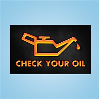 Pump Topper Insert - CHECK YOUR OIL