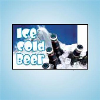 Pump Topper Insert - ICE COLD BEER