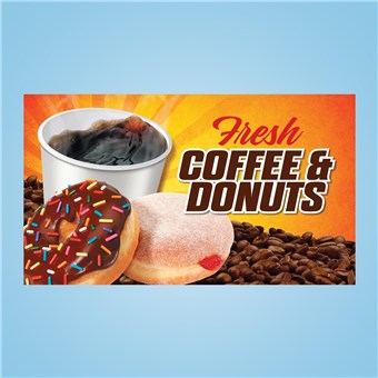 Pump Topper Insert - COFFEE  & DONUTS