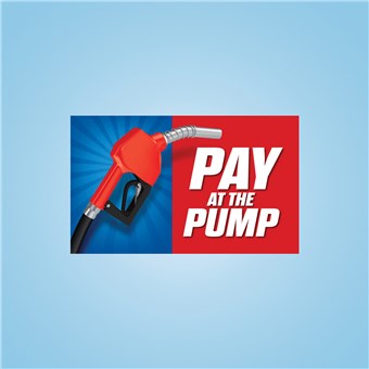 Pump Topper Insert - PAY AT THE PUMP