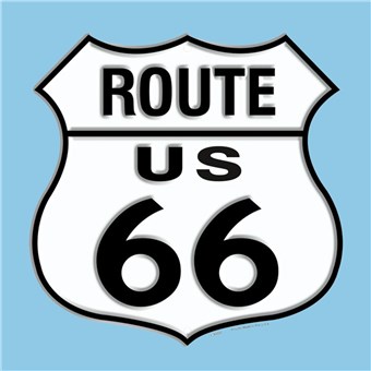 Retro Sign - Route 66 Shield