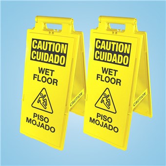 Wet Floor Signs - English/Spanish (2 CT)