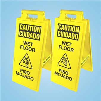 Wet Floor Signs - English/Spanish (2 CT)