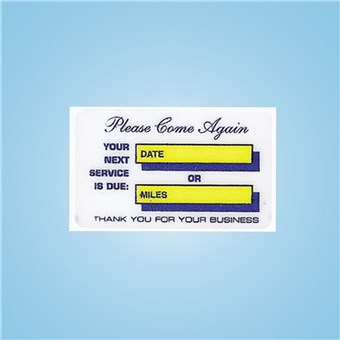 Windshield Service Reminders (500 CT)