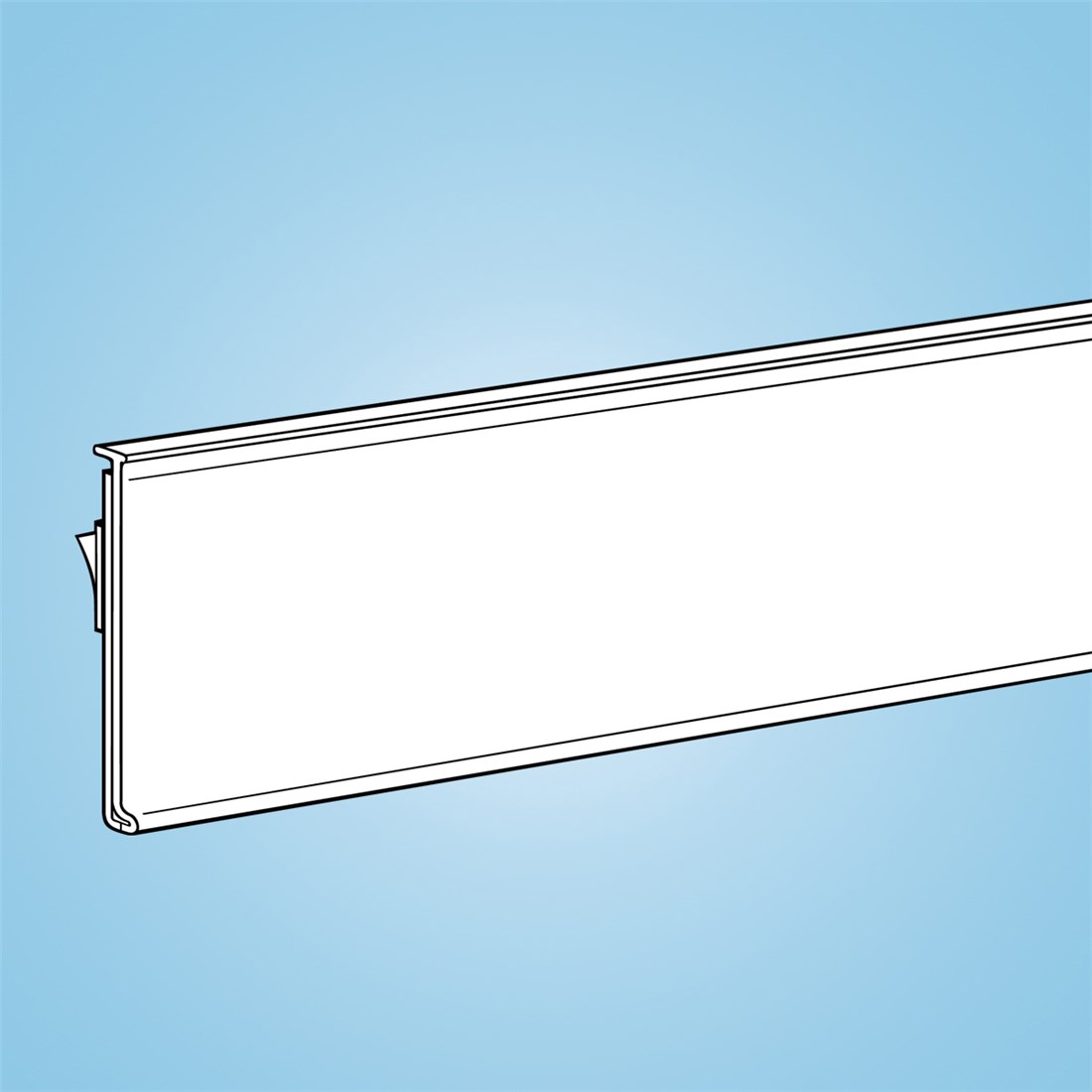 38mm H x 100mm L Details about   100 x EPOS Self-Adhesive Caption Data Ticket Strip Holder 