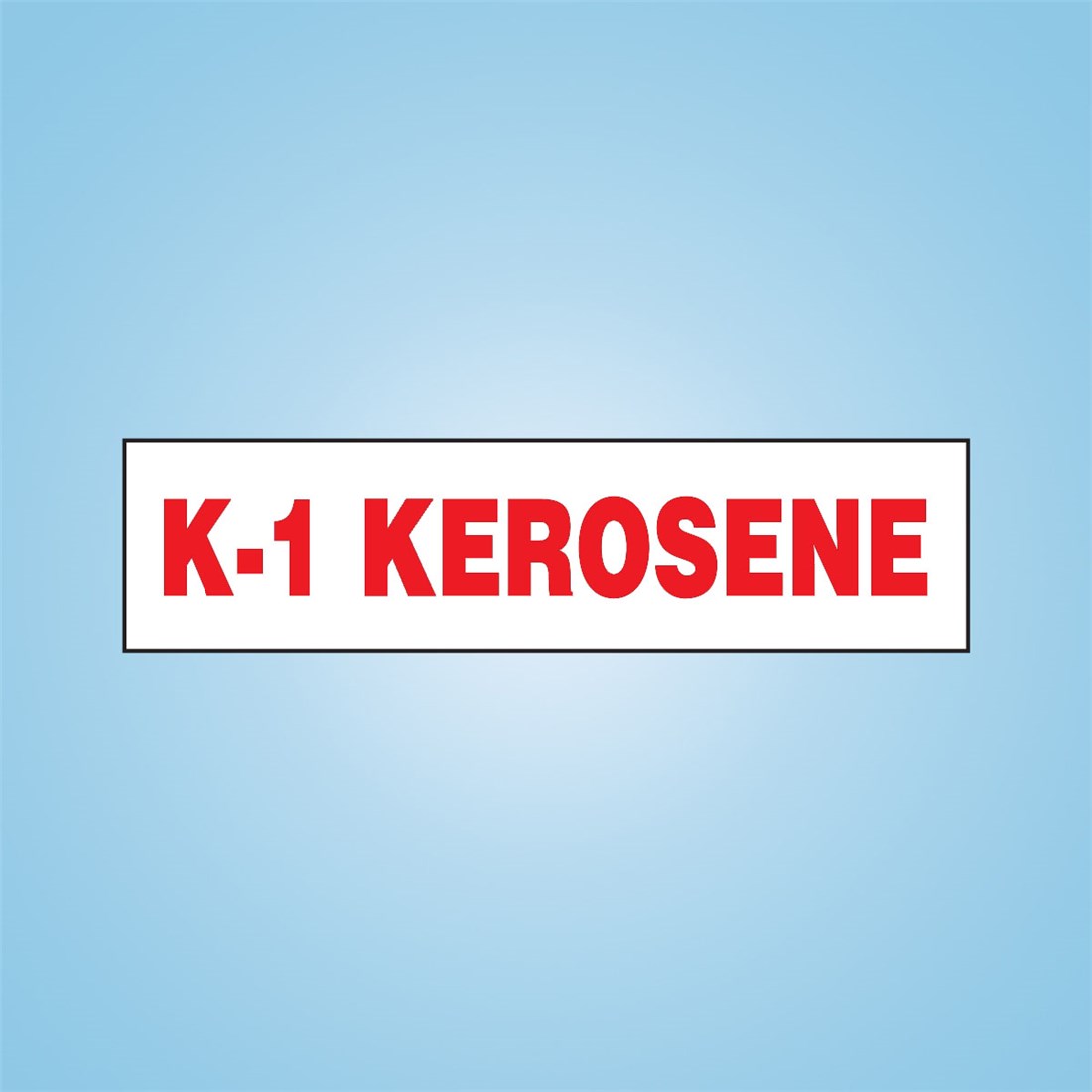 12" x 3" Pump ID Decal K1 KEROSENE Cstore1