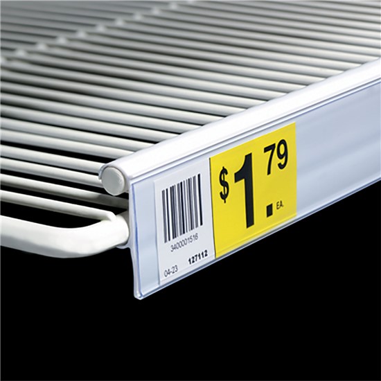 Label Holder Strip For Wire Freezer/Cooler Shelf